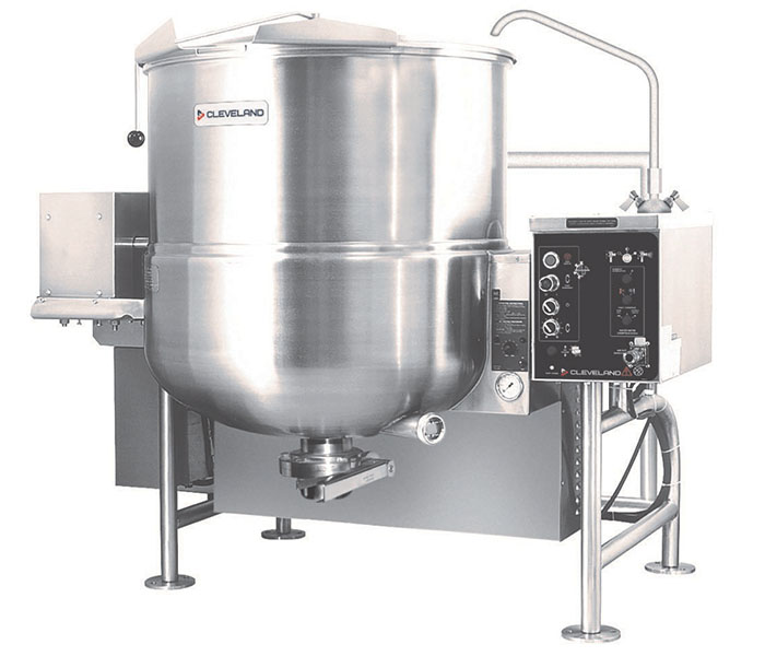HAMKGLT: Gas tilting mixer kettle, horizontal agitator